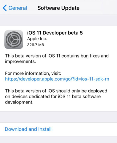 iOS11 Beta5Ĳĵ iOS11 Beta5ĵ