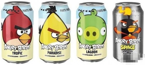 《愤怒的小鸟》品牌碳酸饮料进入中国市场